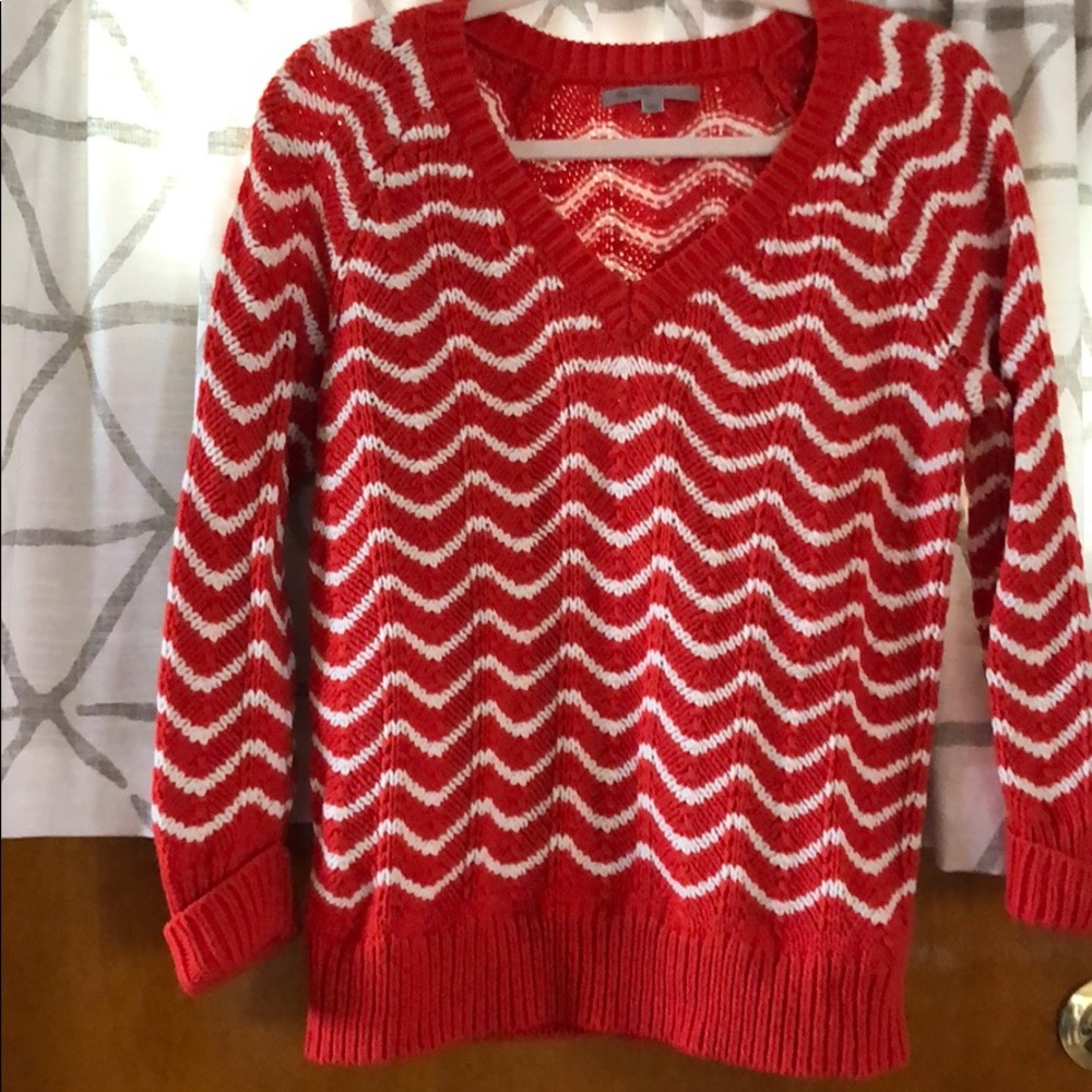 Gap Orange & White Sweater